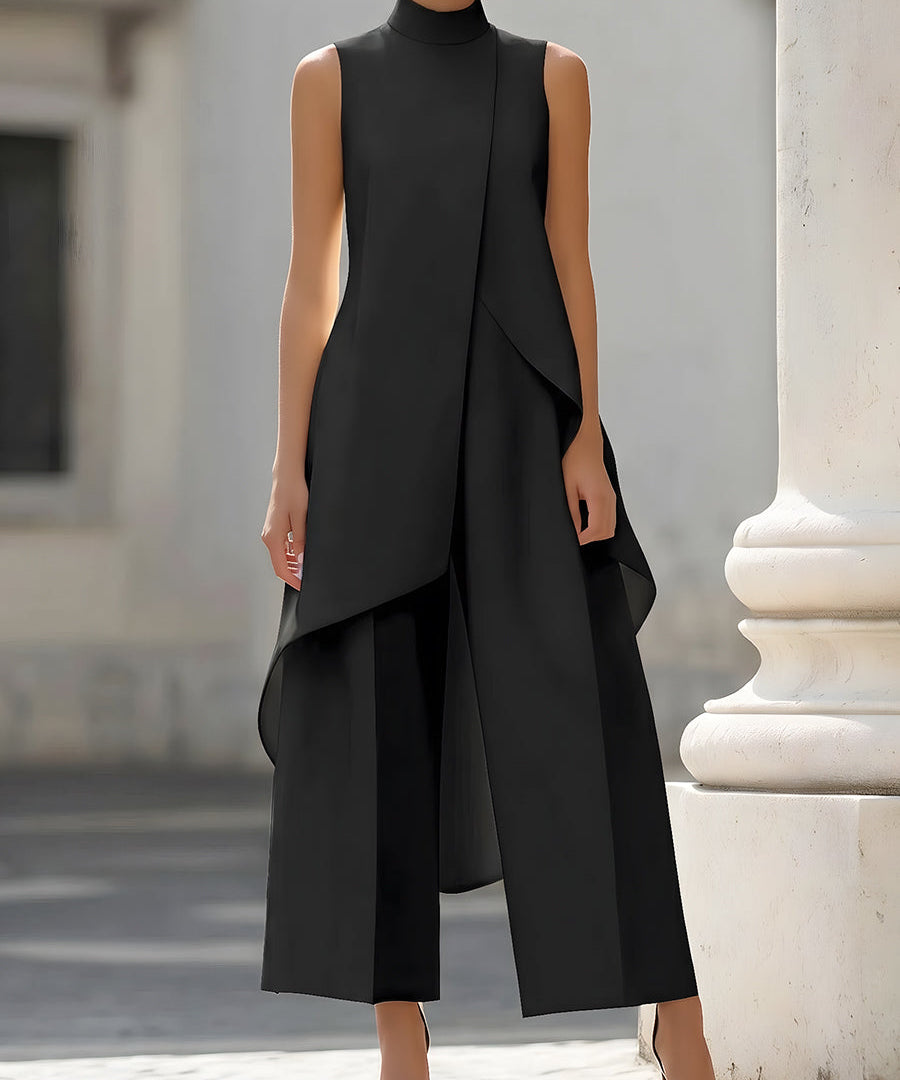 Elena | Conjunto de ceremonia con pantalón de pierna ancha