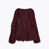 Pilar | Blusa con Volantes