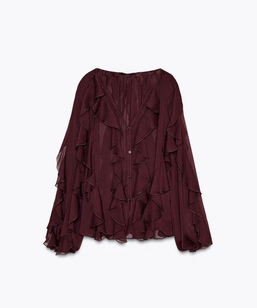 Pilar | Blusa con volantes
