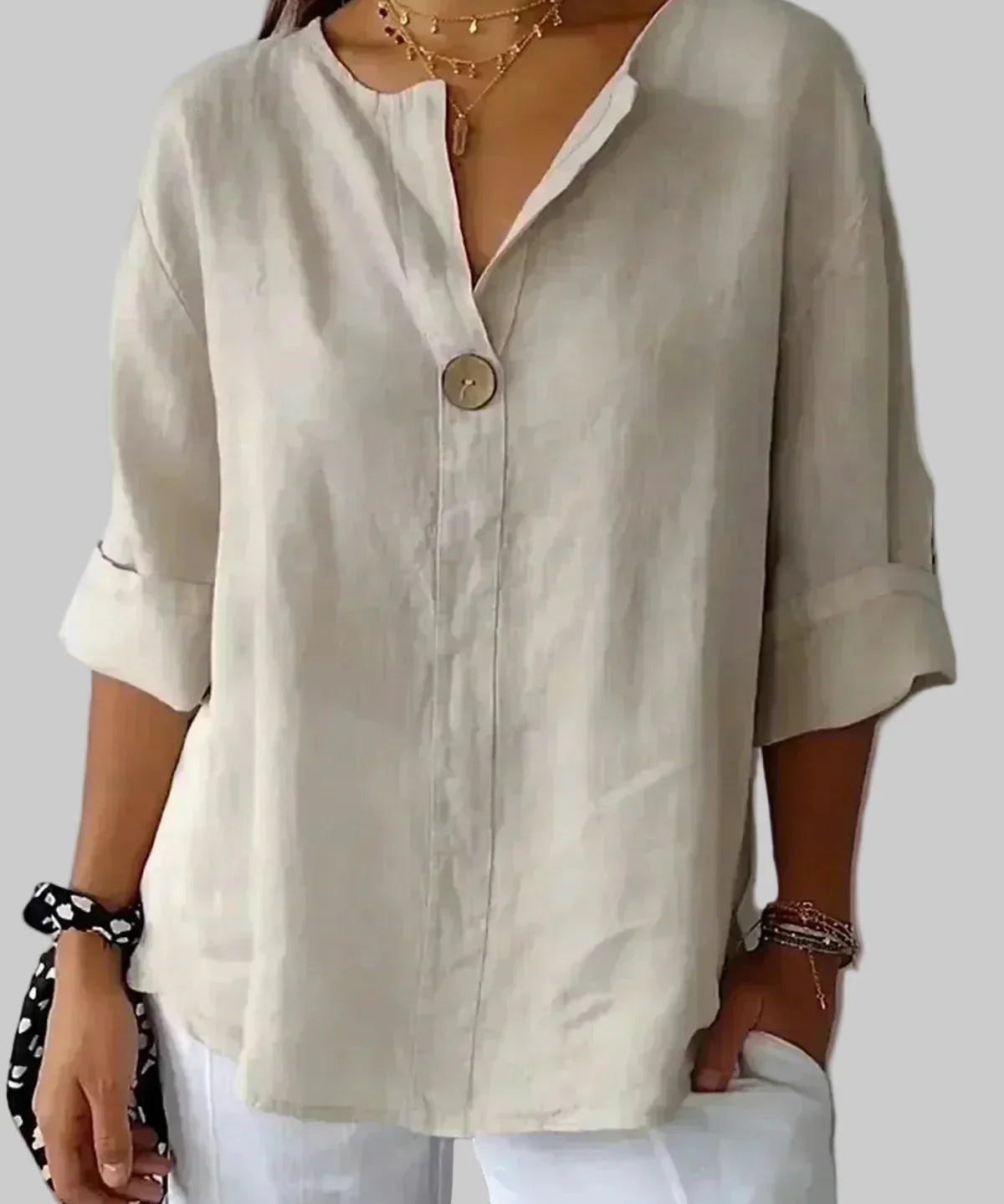 Kamila | Blusa Holgada con Escote en V