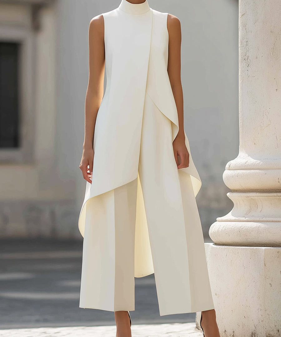 Elena | Conjunto de ceremonia con pantalón de pierna ancha