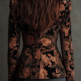 Fernanda | Blazer sastre con estampado floral barroco