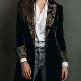 Laura | Blazer entallado con estampado barroco