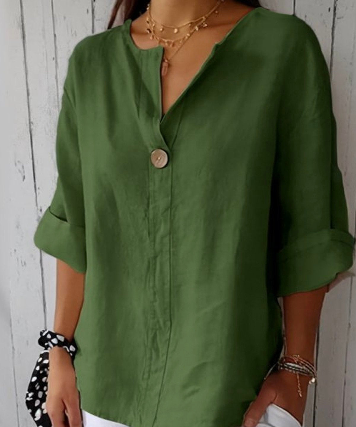 Kamila | Blusa holgada con escote en V