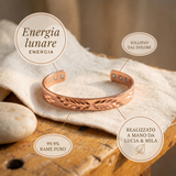 Perla | Brazalete de cobre martillado con magnete