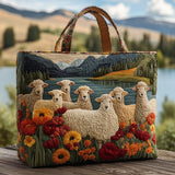 Teresa | Bolso acolchado con ovejas al lago