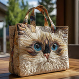 Rocío | Bolso acolchado con gato blanco ojos azules
