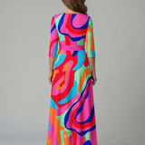Beatriz | Vestido midi cruzado con estampado floral