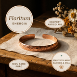 Citlali | Pulsera de cobre con detalle floral