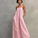 Leticia | Vestido largo fluido con tirantes