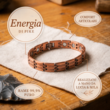 Graciela | Pulsera de cobre martillado con magnete
