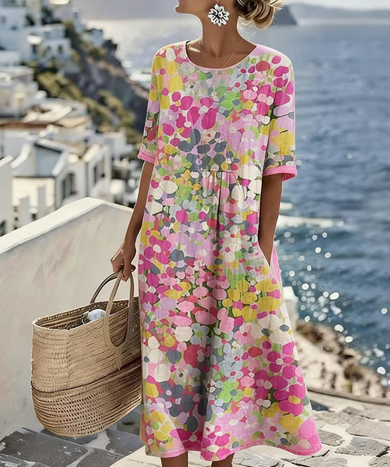 Flora | Suave vestido midi floral