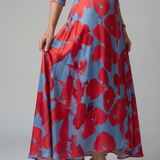 Beatriz | Vestido midi cruzado con estampado floral