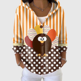 Lorena | Sudadera con capucha y estampado festivo