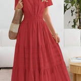 Emma | Maxi-vestido con cintura fruncida