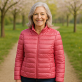 Alejandra | Chamarra de primavera, rosa salmón