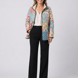Chamarra Acolchada Patchwork Floral Alejandra