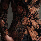 Fernanda | Blazer sastre con estampado floral barroco