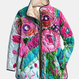 Chamarra Acolchada Acuarela Floral Frida