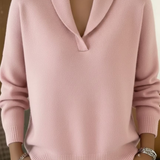 Xóchitl | Jersey cuello chal con escote en V