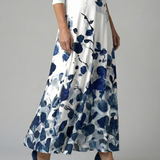 Beatriz | Vestido midi cruzado con estampado floral