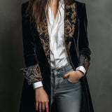 Laura | Blazer entallado con estampado barroco