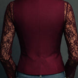 Guadalupe | Blazer corto con mangas de encaje