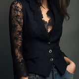 Claudia | Blazer sastre con mangas de encaje