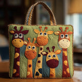 Regina | Bolso acolchado con jirafas multicolor