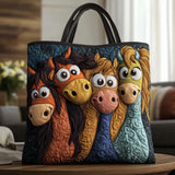 Leticia | Bolso acolchado con cuatro ponis mágicos