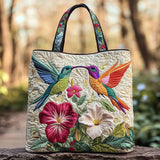 Irma | Bolso acolchado con colibríes y flores
