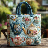 Nayeli | Bolso acolchado con teteras y flores