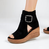 Orélisse | Botines con cuña y punta abierta