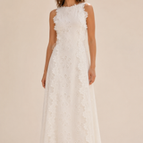 Della | Elegante vestido maxi bordado