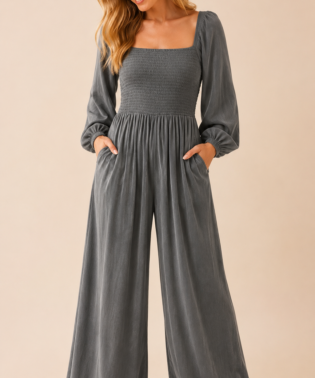 Selma | Mono elegante de pierna ancha