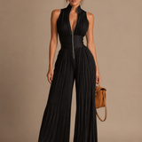 Lucía | Mono de chiffon plisado