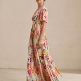 Yuki | Vestido Tie-Dye con Escote en V