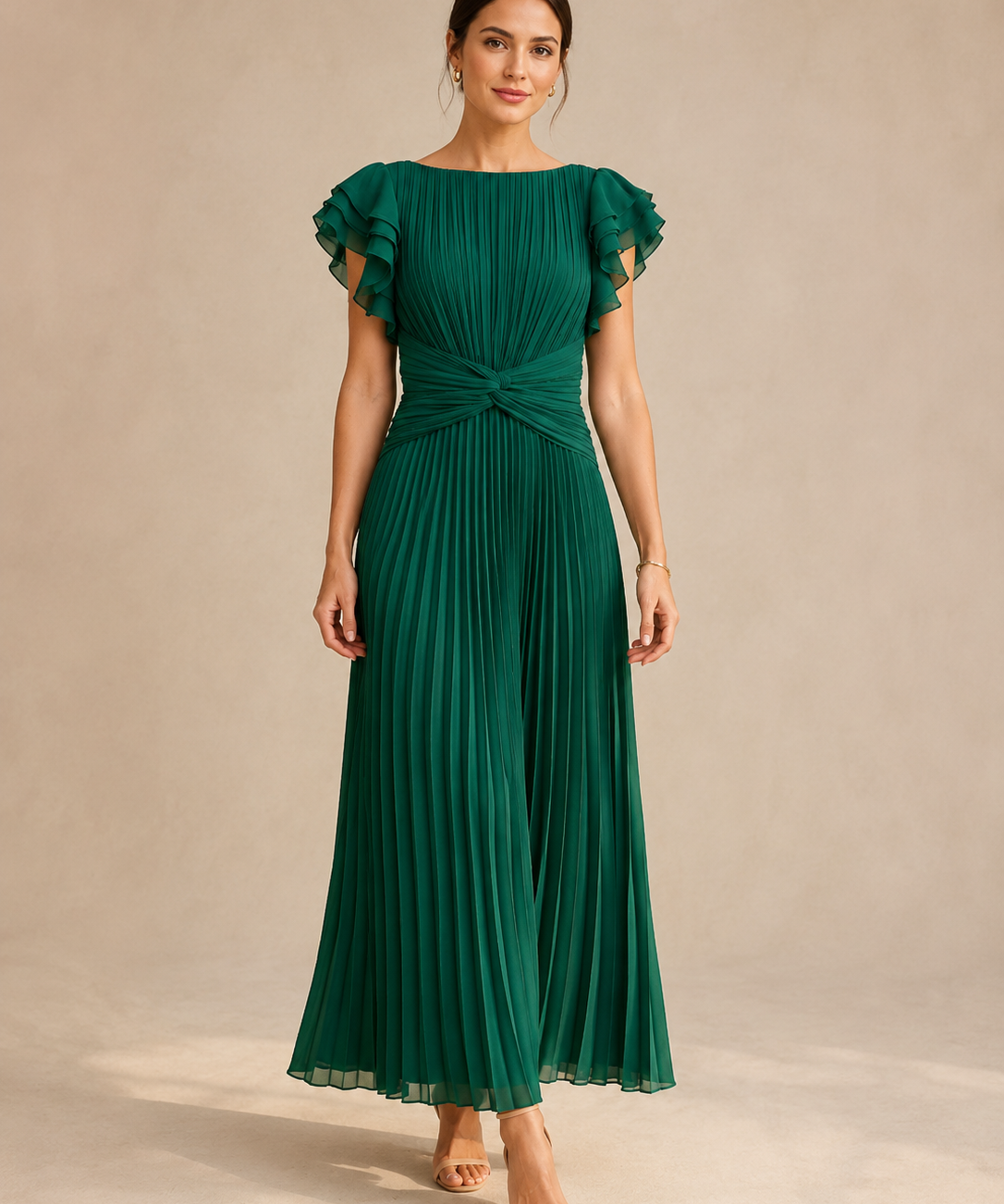 Paloma | Vestido largo plisado