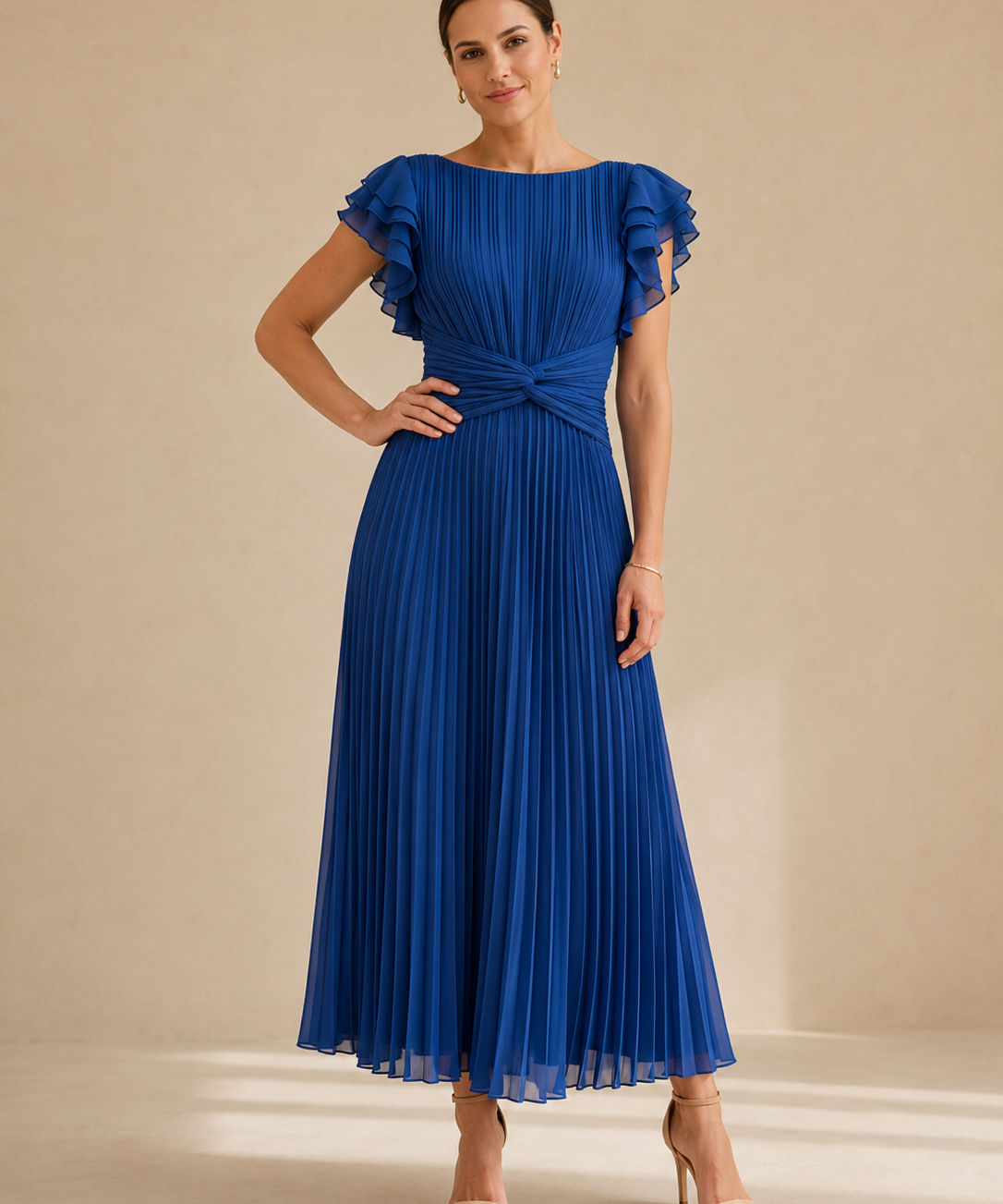 Paloma | Vestido largo plisado