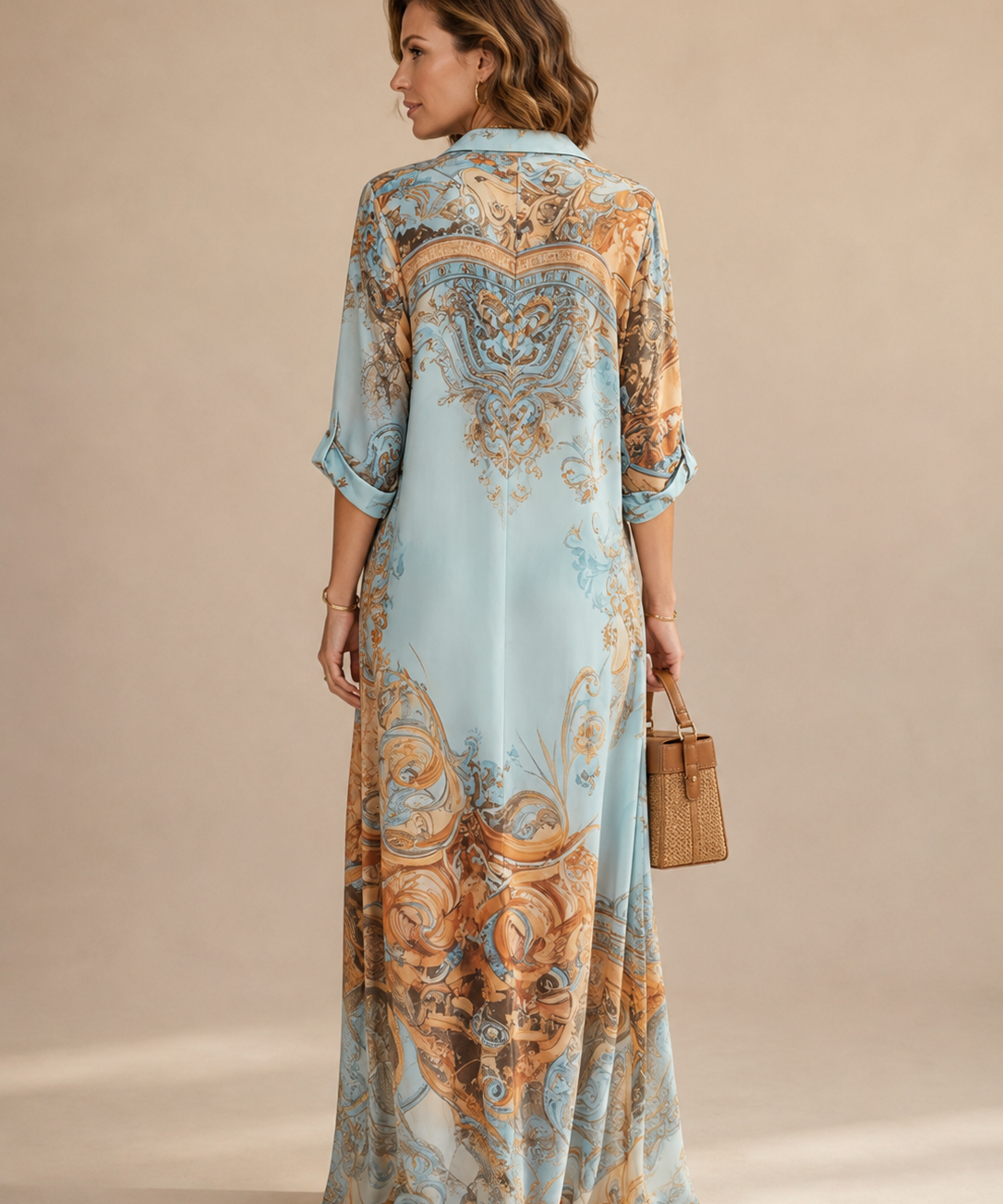 Lorna | Vestido camisero mediterráneo