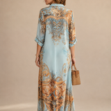 Lorna | Vestido camisero mediterráneo