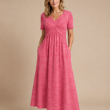 Amalia | Elegante vestido midi con silueta cruzada