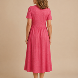 Amalia | Elegante vestido midi con silueta cruzada