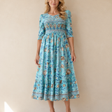 Florencia | Vestido fluido con temática de flores