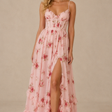 Paola | Vestido de flores romántico con escote en V