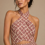 Elsa | Conjunto elegante con hombros al descubierto