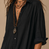 Soline | Vestido maxi con botones y suave escote en V