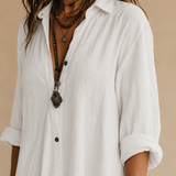 Soline | Vestido maxi con botones y suave escote en V