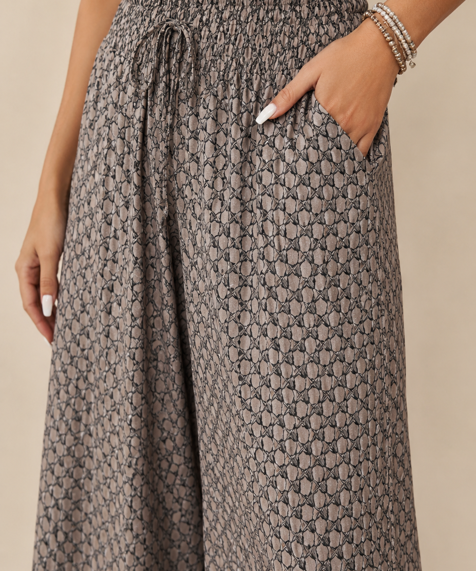Pantalones de pierna ancha para mujeres