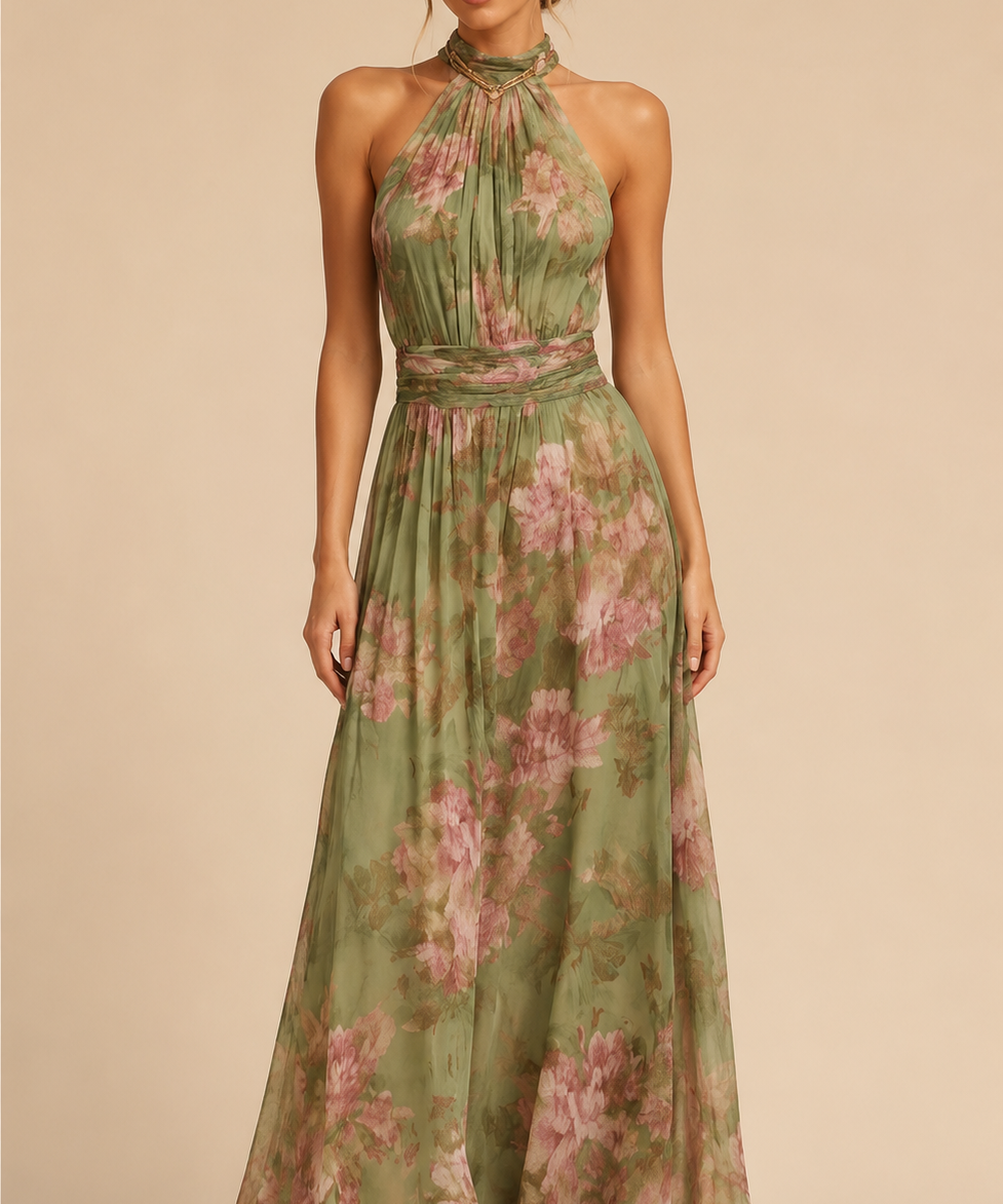 Hilla | Vestido largo de flores